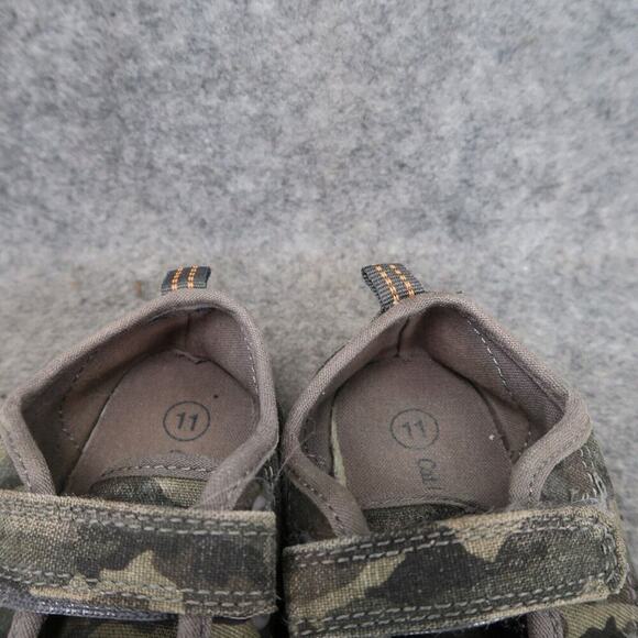 Cat & Jack Shoes Toddler 11 Sneakers Casual Canvas Camo Double Strap Kids Active - Picture 4 of 11